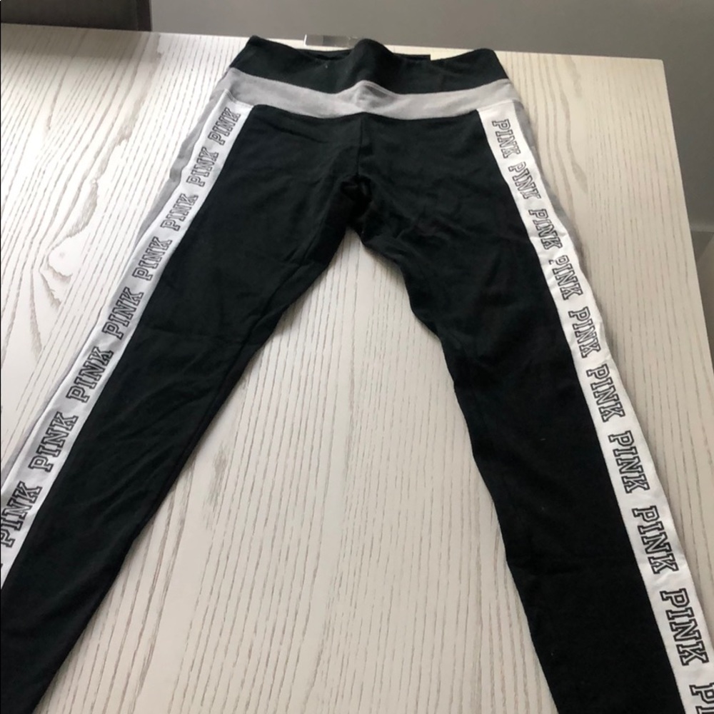 Brand new black and gray leggings (PINK)